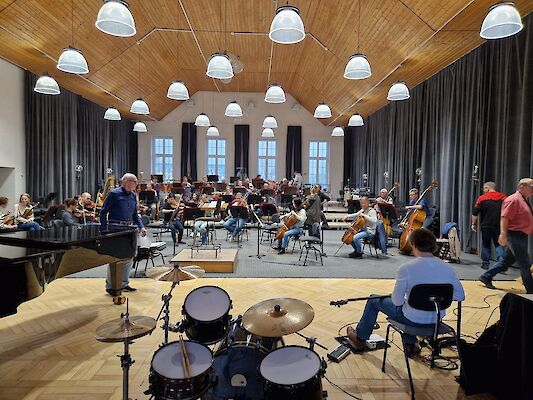 Rehearsal in Gotha for tomorrow.